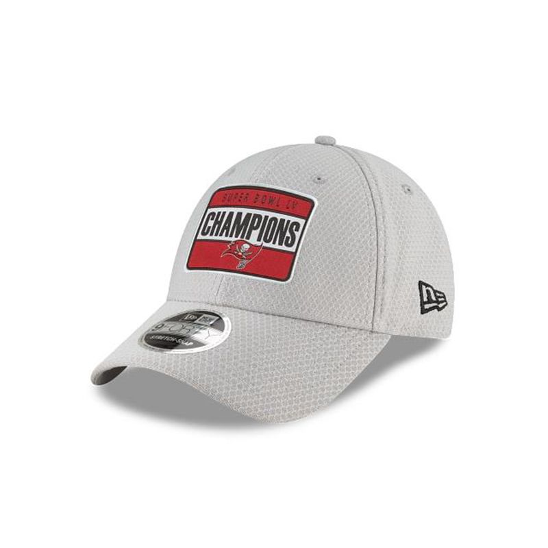 NFL Tampa Bay Buccaneers Super Bowl Lv Champions Celebration Stretch Snap 9Forty Adjustable (ESS6697) - Grey New Era Caps